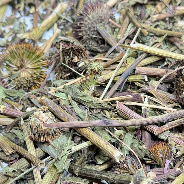 Echinacea Forage Dried Echinacea Stems, Leaves and Flowers For Hamsters, Rabbits, Guinea Pigs, Degus, Chinchillas.