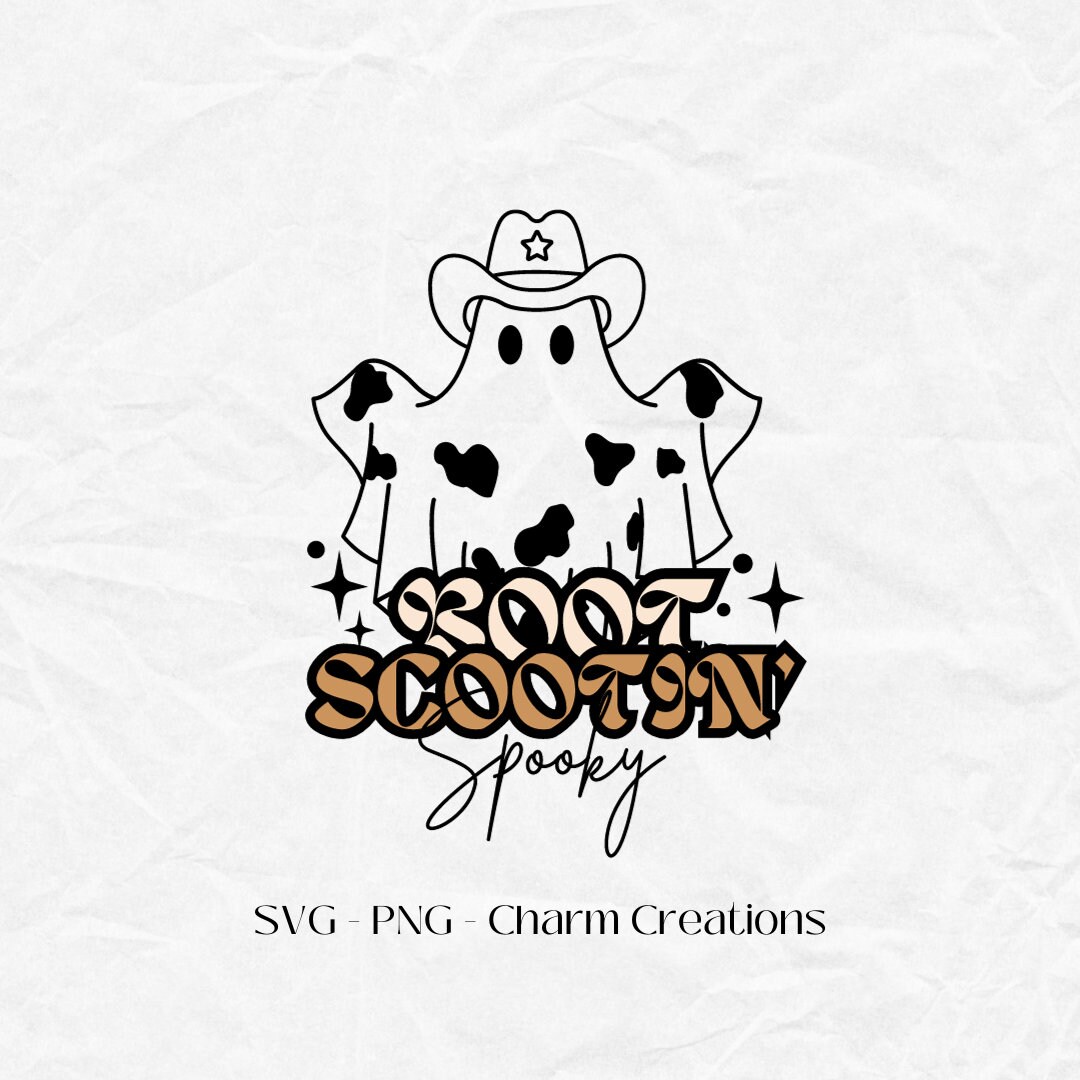 Boot Scootin' Spooky SVG PNG Etsy