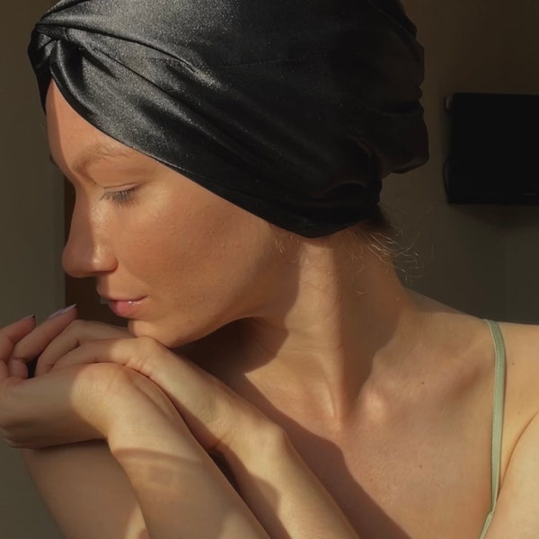 Seide Haar Wraps | 100% Maulbeerseide | Nr. 22 Mama | Seidenmützen | Braut Geschenke | Haarpflege | Geschenk für Braut | Körperpflege | Seiden Turban | Pflege