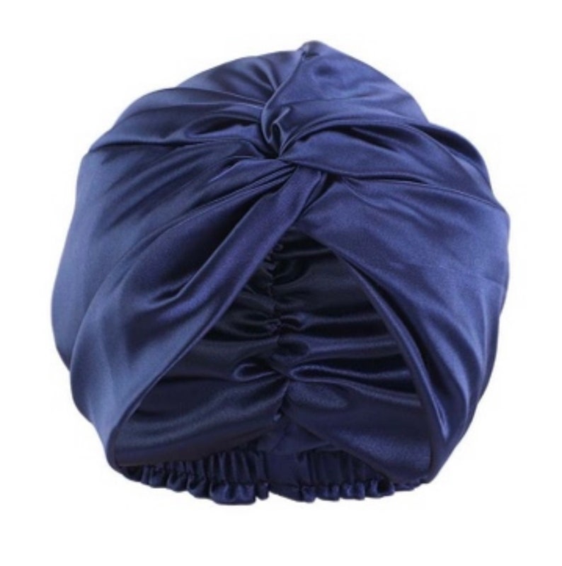 Silk Hair Wrap 100% Mulberry Silk Silk Bonnet Bridal Gift Hair Care Bridesmaid Gift Self-Care Perfect Gift Silk Turban zdjęcie 3