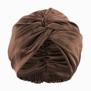 Silk Hair Wrap 100% Mulberry Silk Silk Bonnet Bridal Gift Hair Care Bridesmaid Gift Self-Care Perfect Gift Silk Turban zdjęcie 2