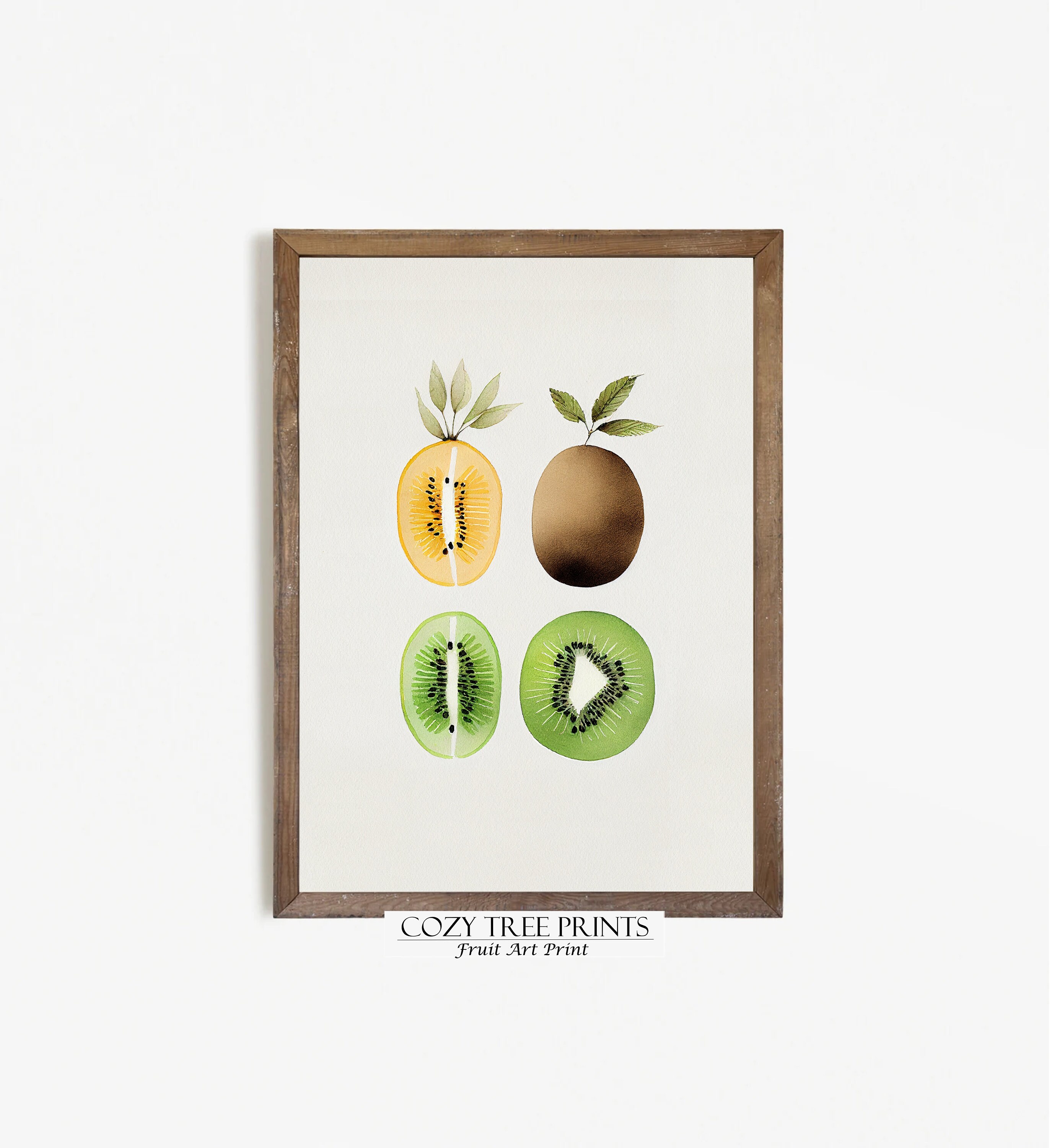 Printable Kiwi Varieties Watercolor, Fruit Art Print, Wall Art Digital Download - Etsy