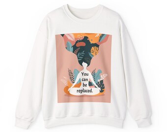 Unisex Sweatshirt, Crewneck Sweatshirt, Cartoon Yoga Sweatshirt, Funny Yoga Sweatshirt, Inspirational Sweatshirt, Motivational Sweatshirt
