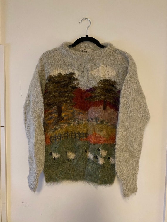 マ*リ様 1970年代mohair sweater Susie Lee | Vintage Mohair Sweater | 1980s | Country Scene 2