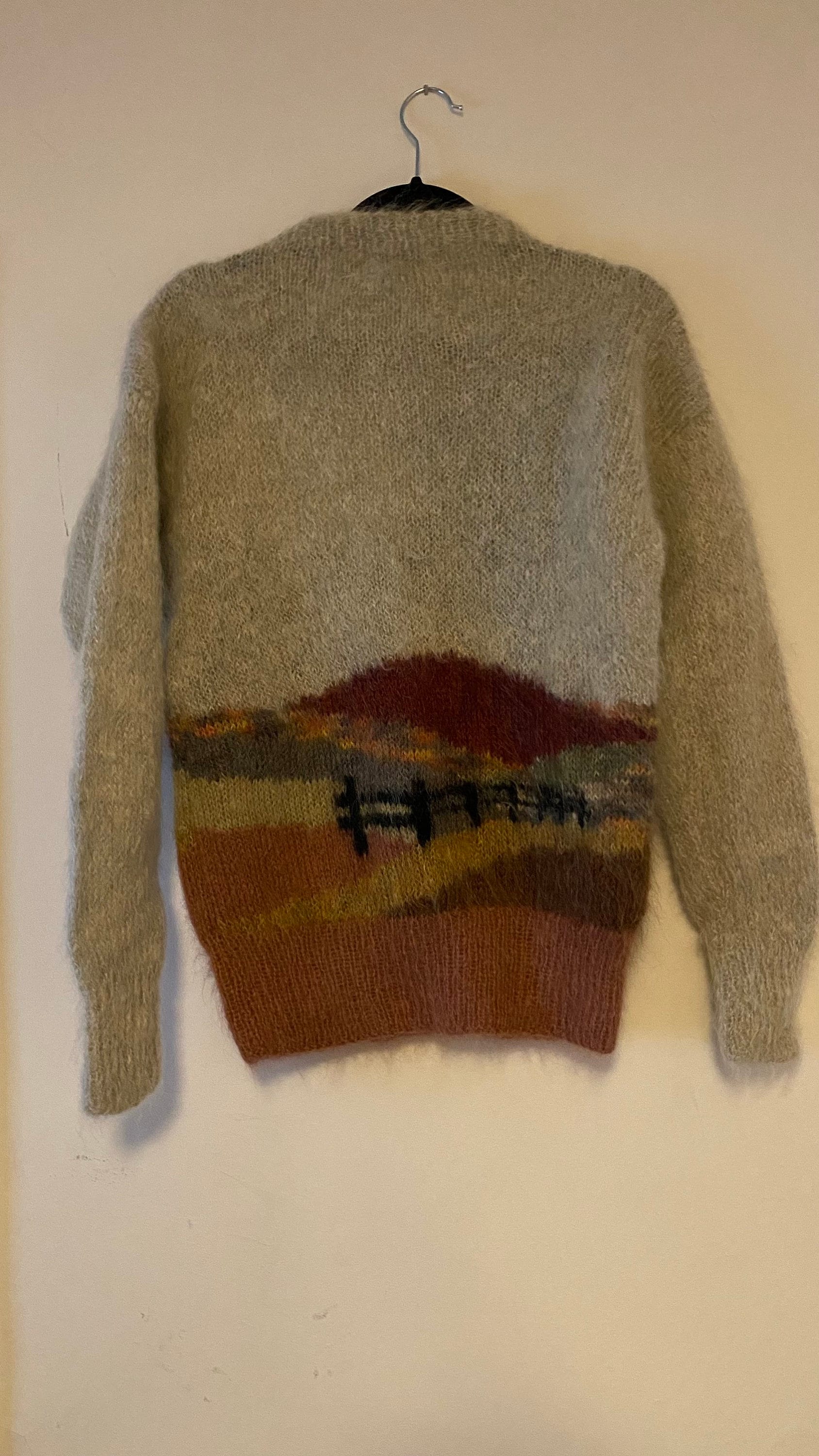 Susie Lee | Vintage Mohair Sweater | 1980s | Country Scene