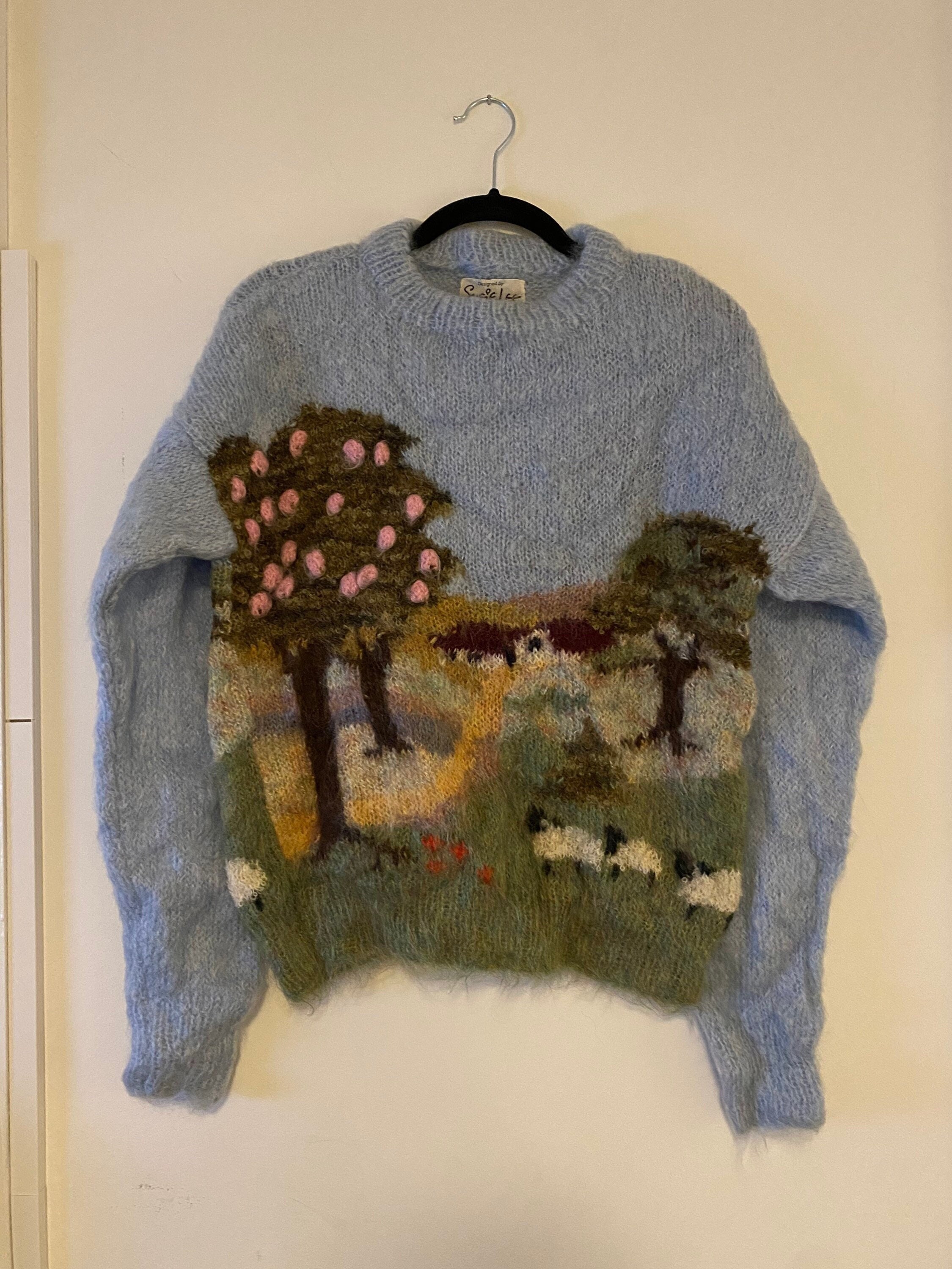 Unisex Vintage Louis Vuitton Open Knit Mohair Sweater