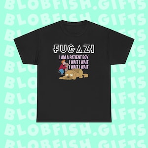 Futurama Fugazi I am a patient boy Fry and Seymour Waiting Room Lyrics Meme Parody Dog Shirt