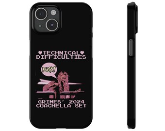 Grimes Coachella Set "Technical Difficulties" Phone Cases