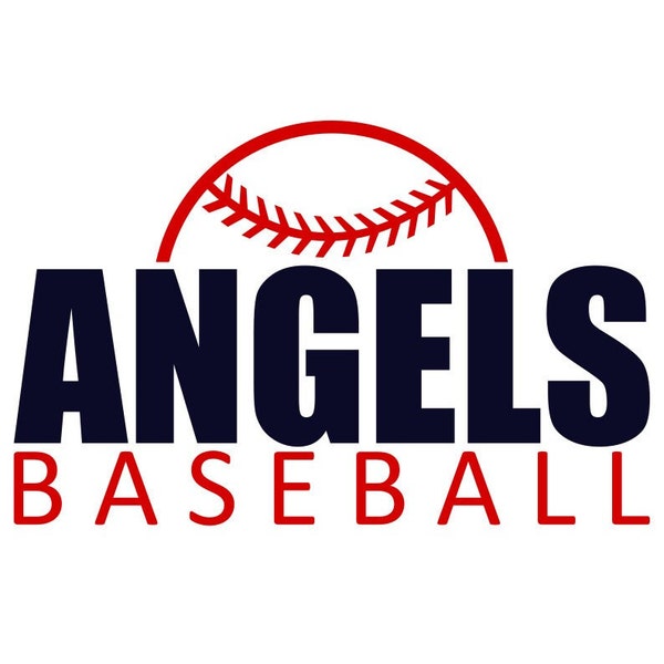 Angels Baseball Etsy