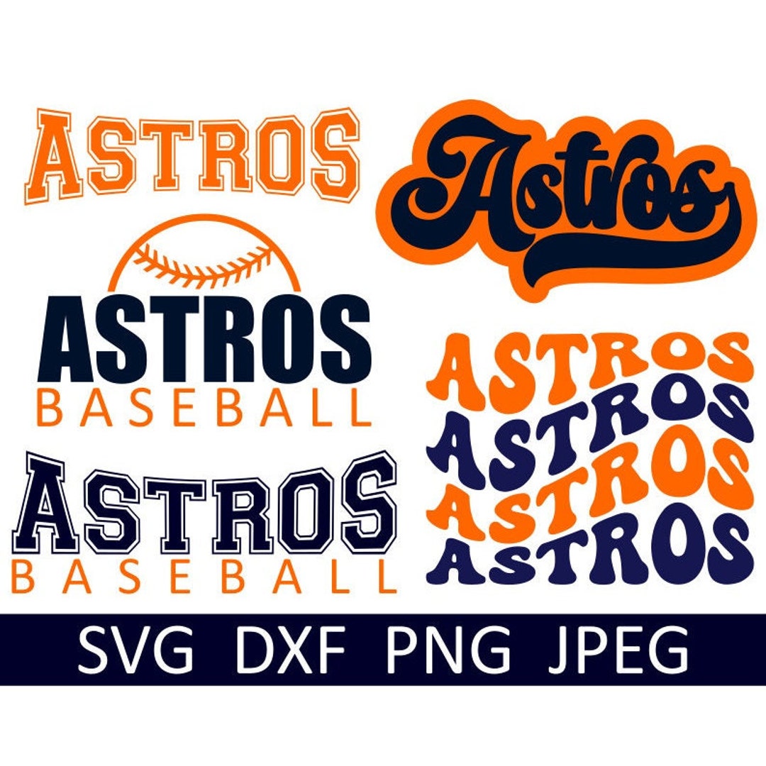 Stacked Houston Astros SVG Digital File, MLB Svg