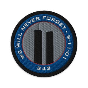 Twin Towers 9-11 343 Patriot America Gift Embroidered Patch