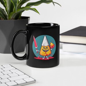 Evil Candy Corn Halloween Funny Gift Mug