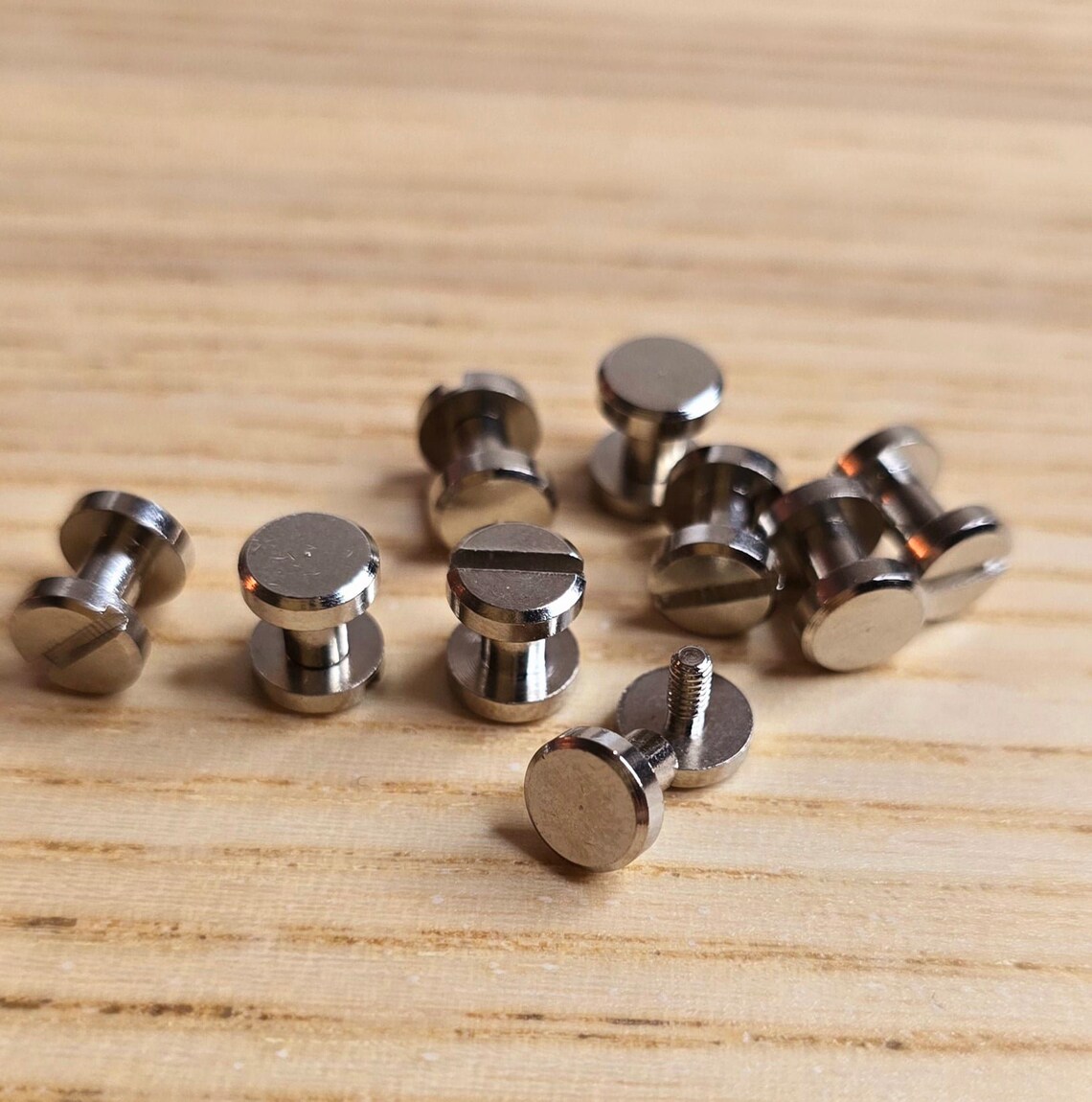 Set of Chicago Screw Rivets for Leather Tags - 6mm, Fasteners for ...