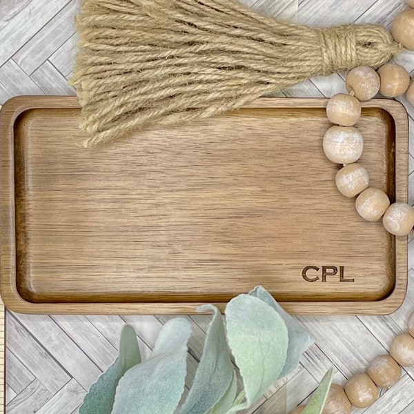 Wood Vanity Tray Etsy