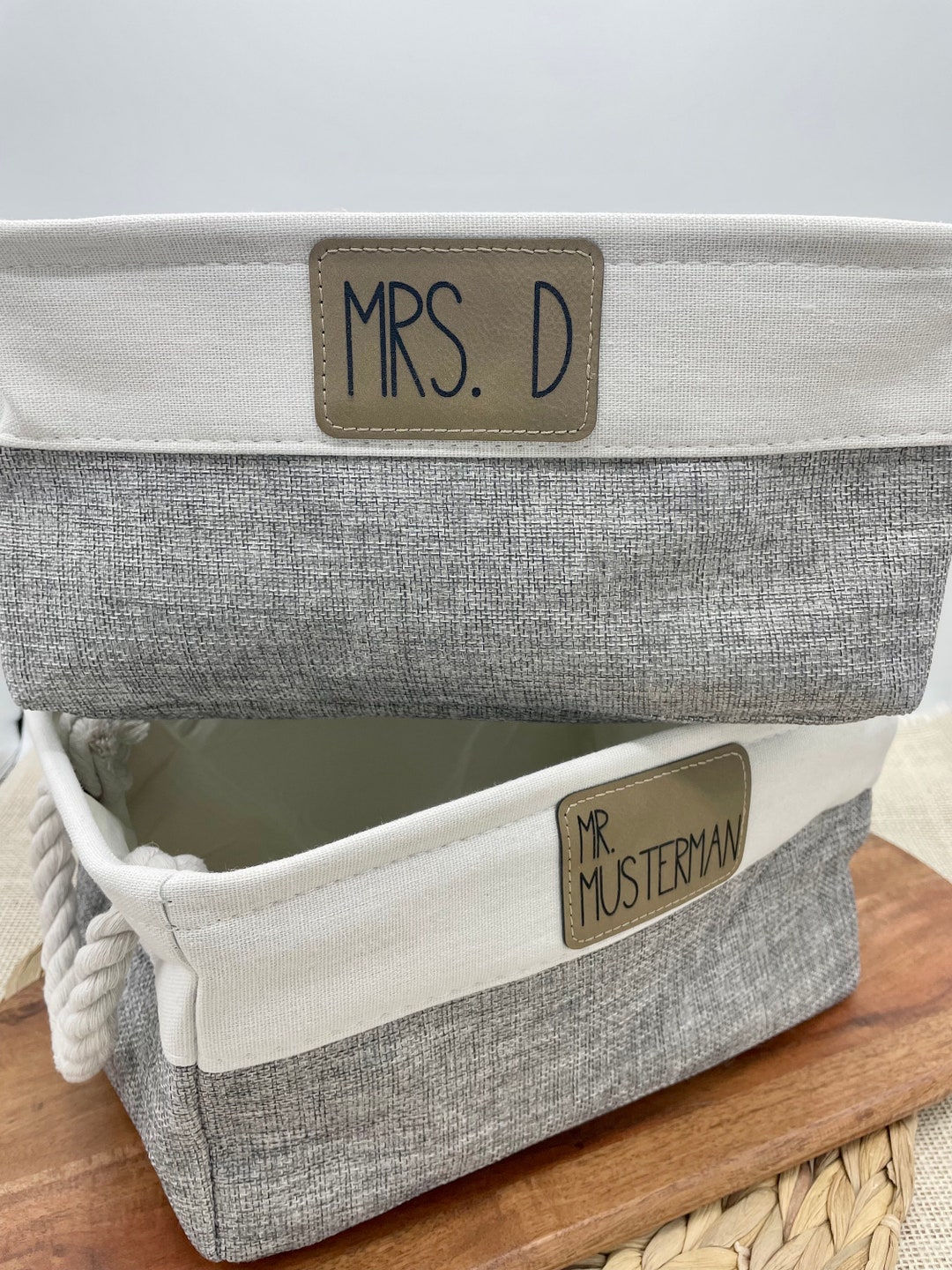 Personalized Storage Bin Teacher Tote Collapsible Etsy