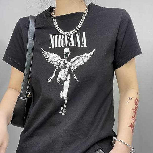 Discover Y2K Aesthetic Grunge Streetwear Nirvana Top