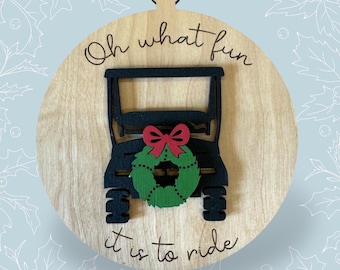Oh welcher Spaß-Ornament-Golfwagen