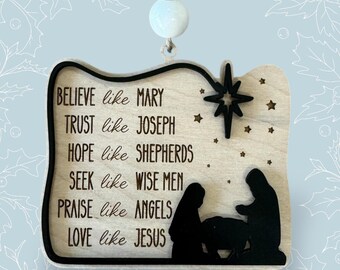 Liebe wie Jesus Ornament