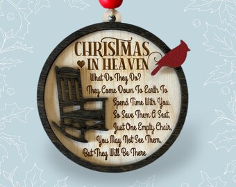 Weihnachten im Himmel Ornament