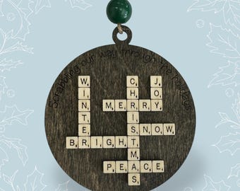 Scrabble Ornament