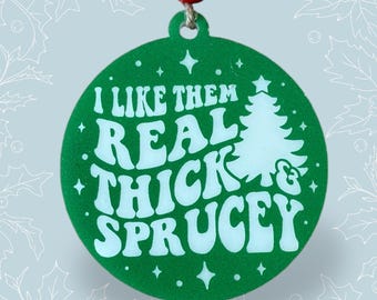 Dick und Fichten Ornament