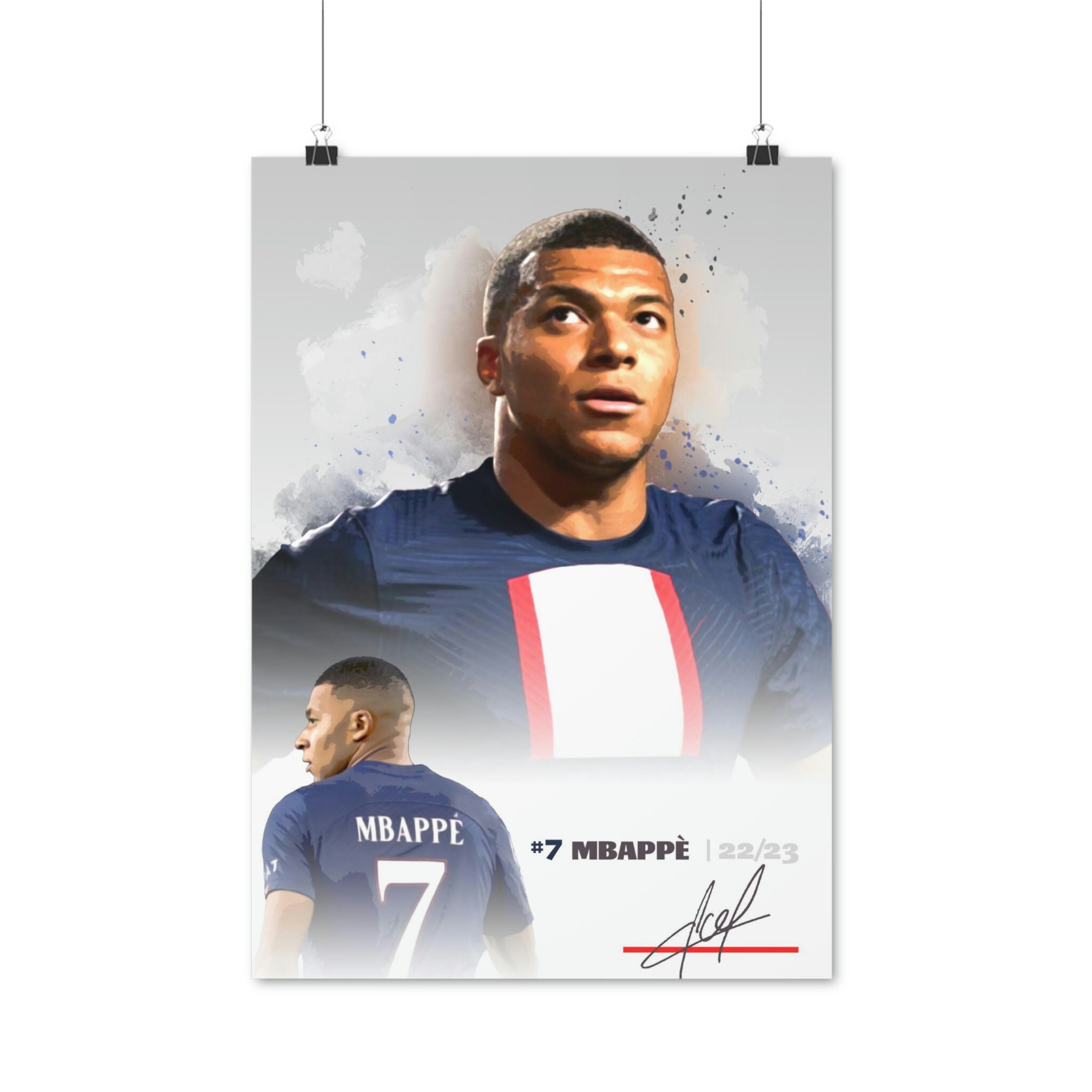 Poster équipe De France De Football – Saison 1990, Page Ou Poster Original