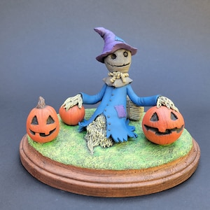 Scarecrow with his Pumpkins