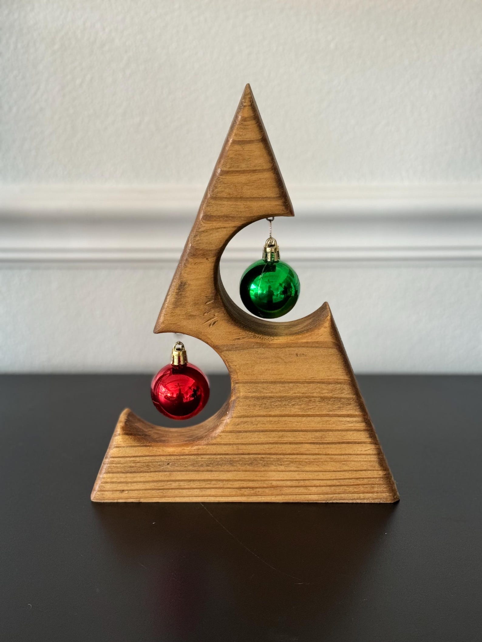 Handcrafted Holiday Charm: Mini Wooden Christmas Tree With Ornaments - Etsy