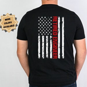 Retired engineer shirt, Retired engineer men, men&#39;s shirts, men&#39;s t-shirt, men&#39;s gift idea, shirt for engineers, father&#39;s day gifts