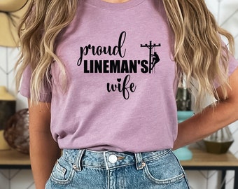 Lineman Wife T-Shirt: Electrical Linewife Gift, Personalized Apparel