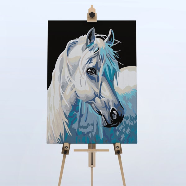 Paint by Number Horses Etsy