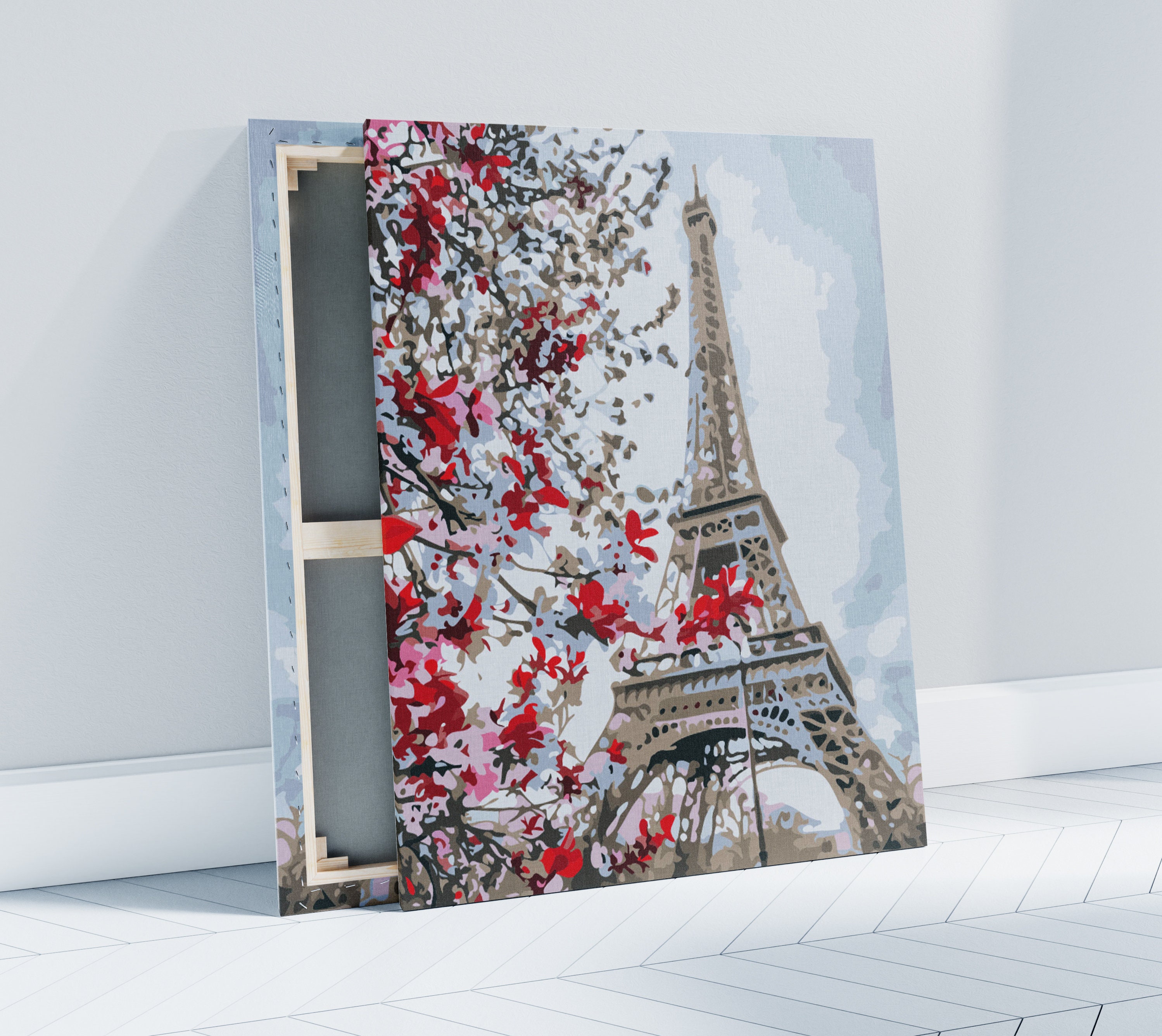 Artists Loft Masterpiece Dual Canvas Paint by Number Kit - Paris Eiffel NEW  NIB