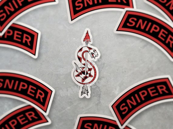 thumbnail image 2 of Funny Sniper Marksman Military Car Sticker Auto Wall Home Glass Window Laptop Tr 2 of 13