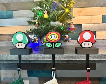Christmas Stocking Holder: Super Mario Bros