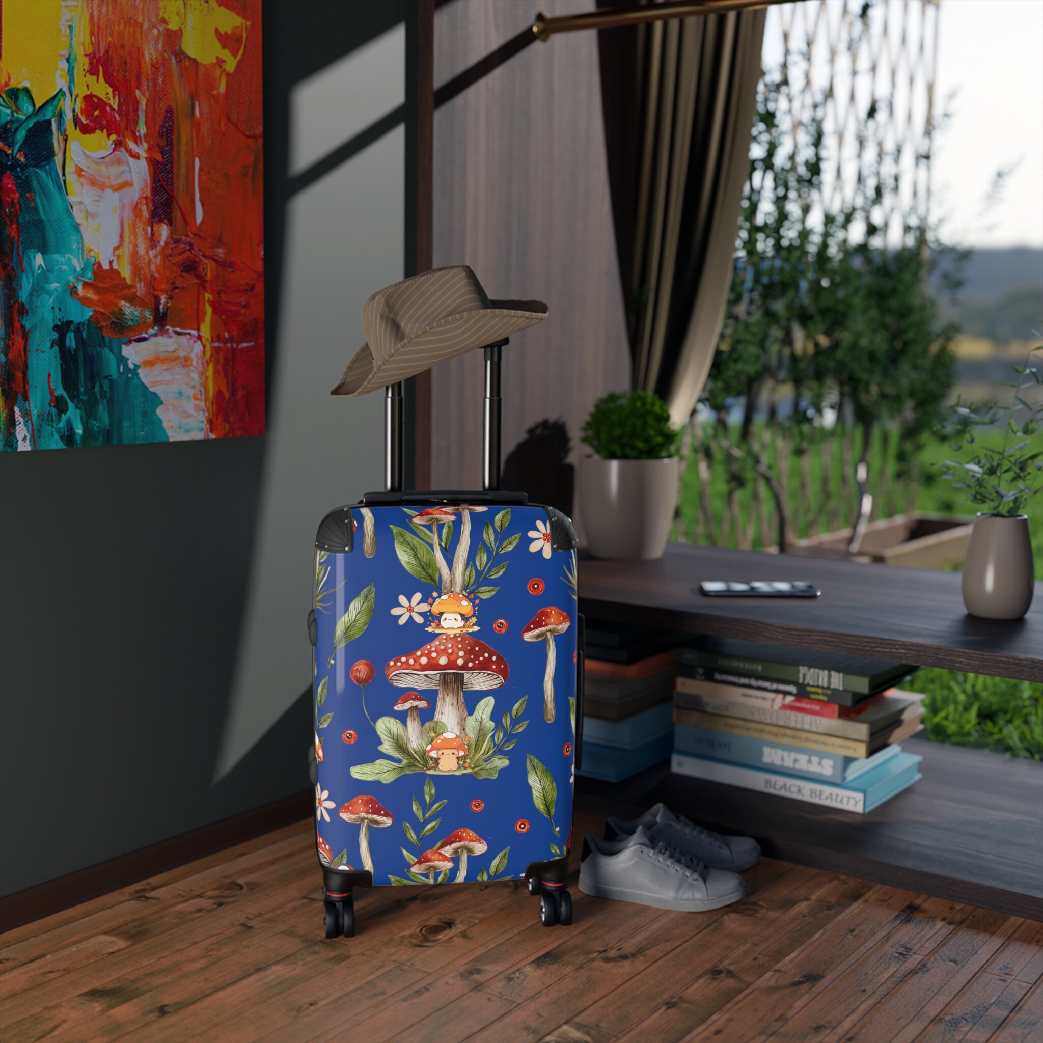 Whimsical Woodland Mushroom Suitcase