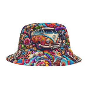 Vintage 60s モンスター柄ハット　ヒッピー Vintage 60s モンスター柄ハット ヒッピー
