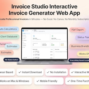 Gestione fatture e pagamenti con generatore di fatture, app web, pagamenti clienti e dashboard per piccole imprese.