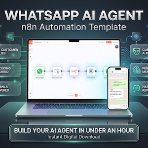 WhatsApp AI Agent Template | N8N Automation Workflow | AI Chatbot for Small Business | Beginner Setup Guide