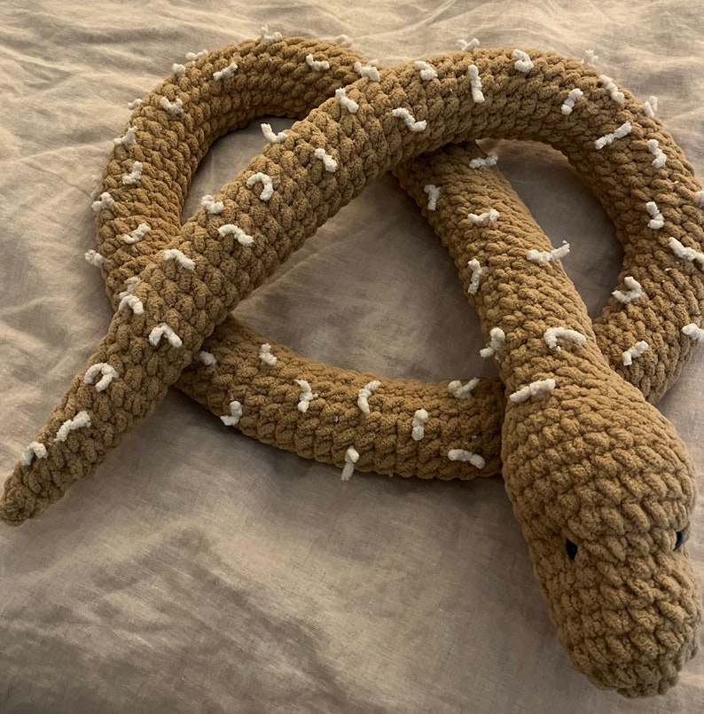 Squishy Snuggly Snake Beginner Crochet Pattern pattern Only Etsy