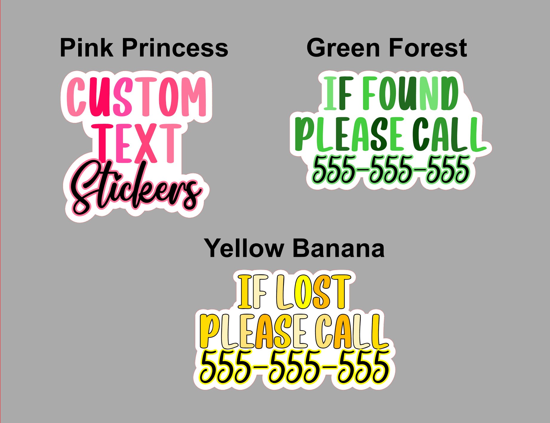 3 Lines Customizable Sticker. Water Resistant. Funny Quote or ...