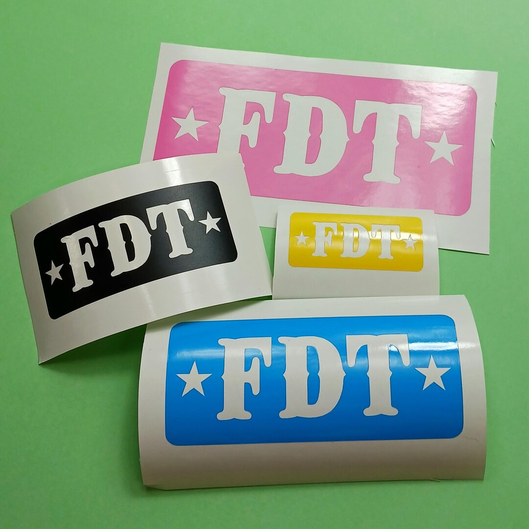 Fdt Sticker FDT Vinyl Decal | Car Decal | Laptop Decal | Water Bottle Decal | Vinyl ...