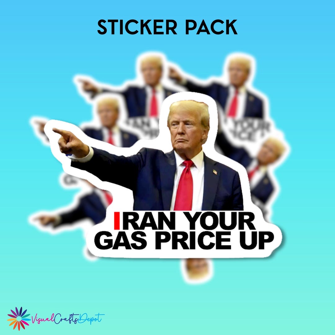 Trump Sticker Star Trump Sticker. Stickers Pack | Anti Trump | Political Stickers | Meme ...