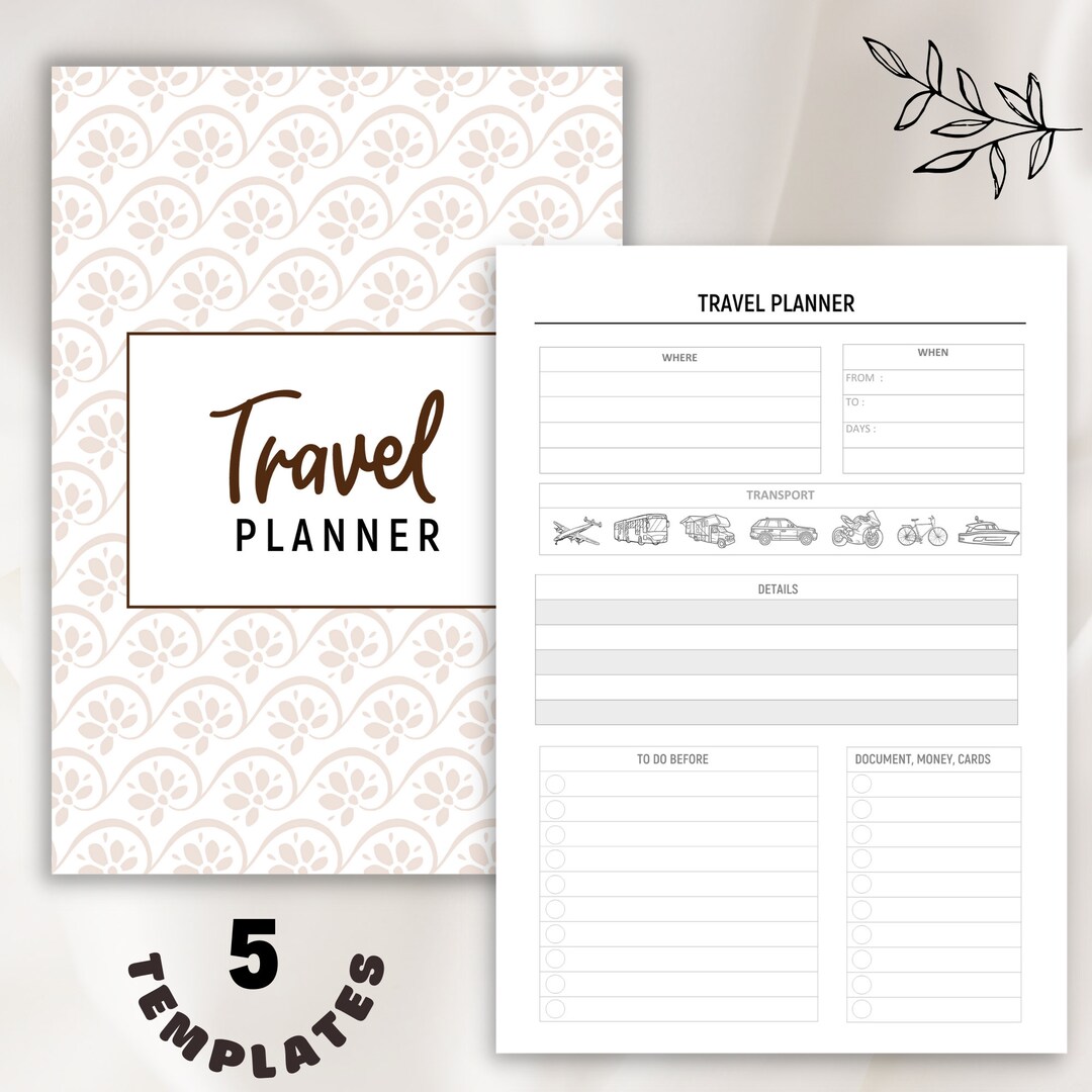 Best Travel Planner Travel Itinerary Vacation Planner Travel Journal