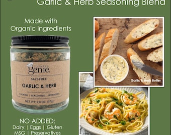 Salt-Free | Organic Garlic & Herb Seasoning Blend