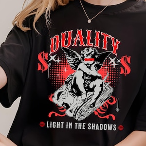 Cherub Graphic Tee: Duality Streetwear, Comfort Colors Unisex Shirt