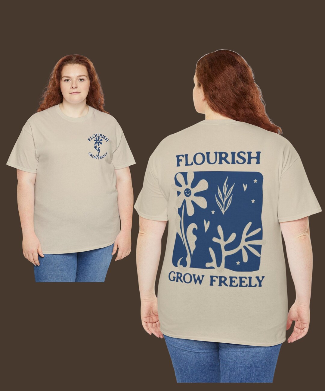 Back Flower Print Tee main image 0
