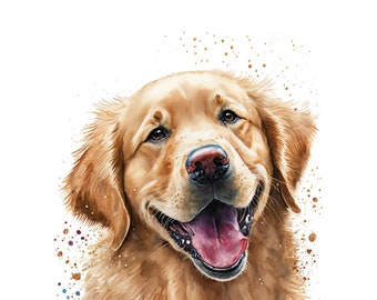 Digital Download Golden Retriever Art Golden Retriever Lover Art for Golden Retriever Owner Golden Retriever Art for Dog Lover