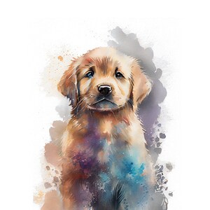 Digital Download Golden Retriever Gift for His Golden Retriever Dad Art for Golden Retriever Art I Love Golden Retriever