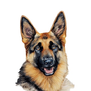 Digital Download German Shepherd Art German Shepherd Lover Art for German Shepherd Owner German Shepherd Art for Dog Lover