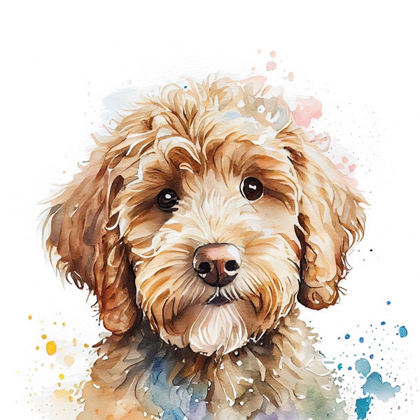 Digital Download Goldendoodle Gift for His Goldendoodle Dad Art for Goldendoodle Art I Love Goldendoodle